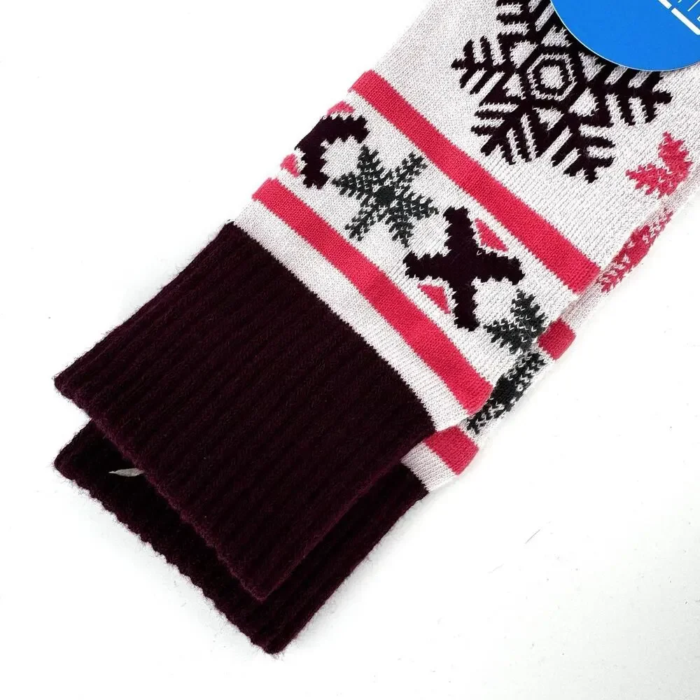 Columbia Women's Thermolite Snowflake Ski Socks Pink Unisex Size Medium